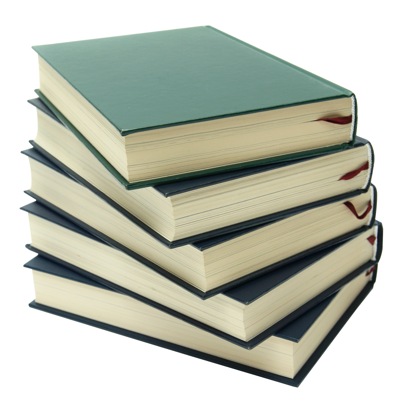 Stackof Five Books PNG Image