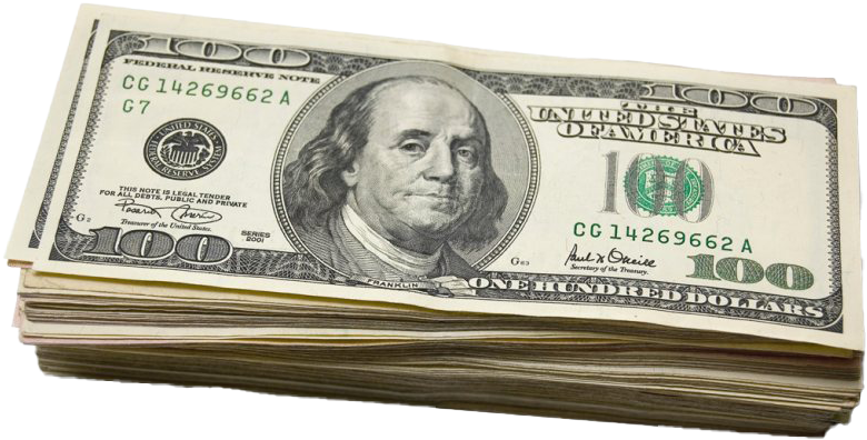 Stackof100 Dollar Bills PNG Image