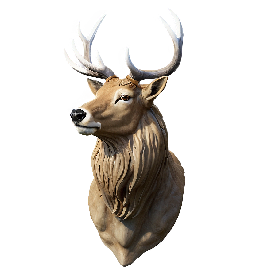 Stag Head Profile Png 06292024 PNG Image