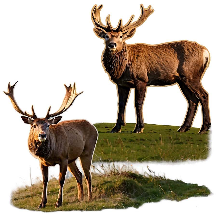 Stag In Golden Hour Png Ctl26 PNG Image