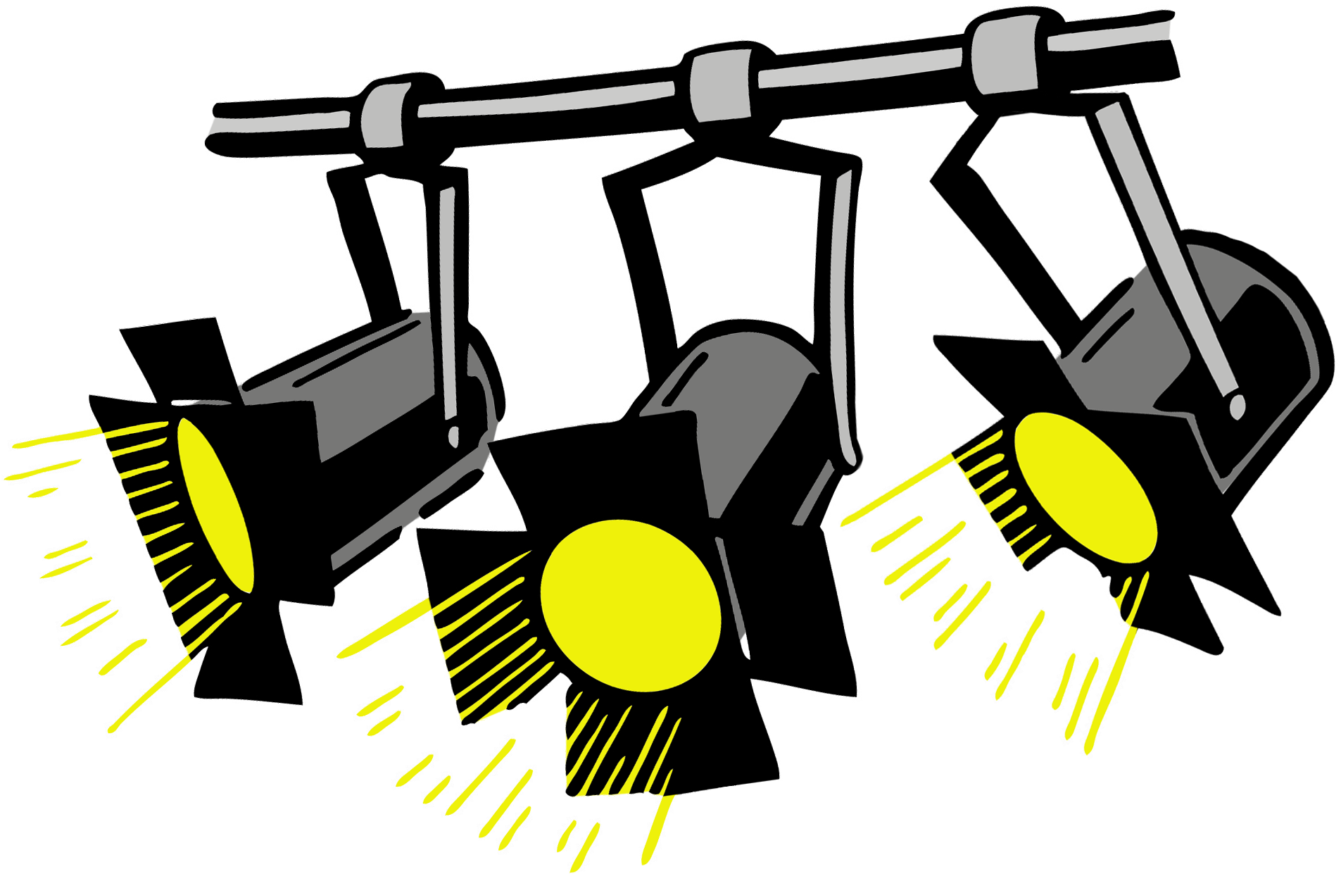 Stage Lighting Equipment Illustration PNG Image