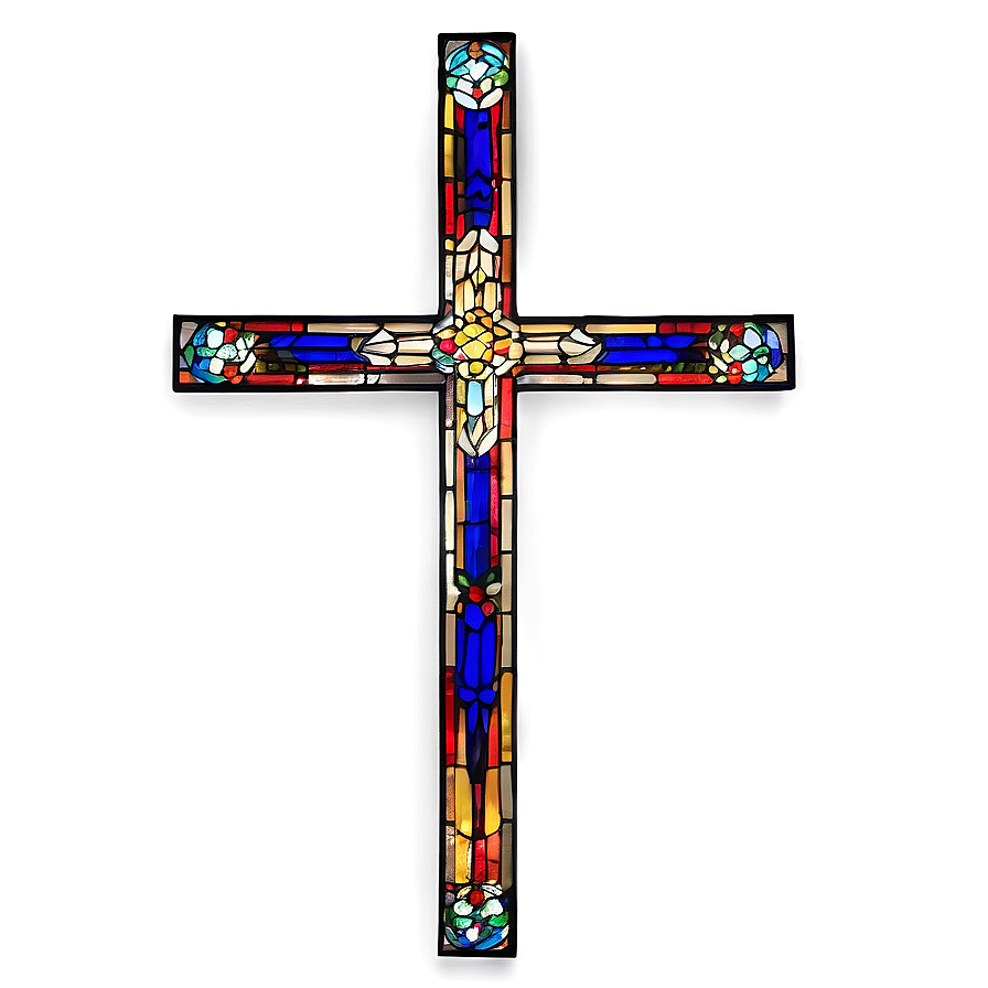 Stained Glass Cruz Png Iep PNG Image