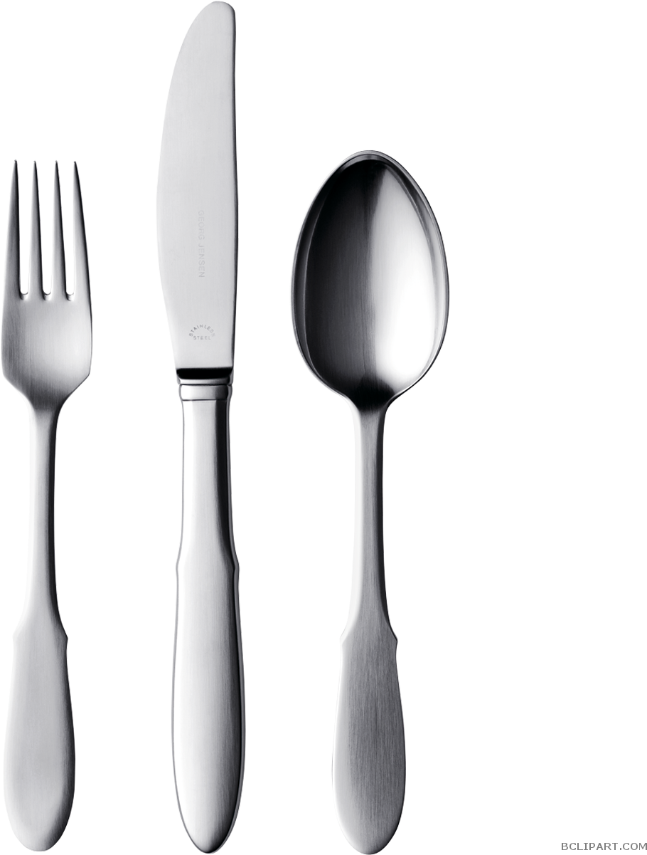 Stainless Steel Cutlery Set PNG Image