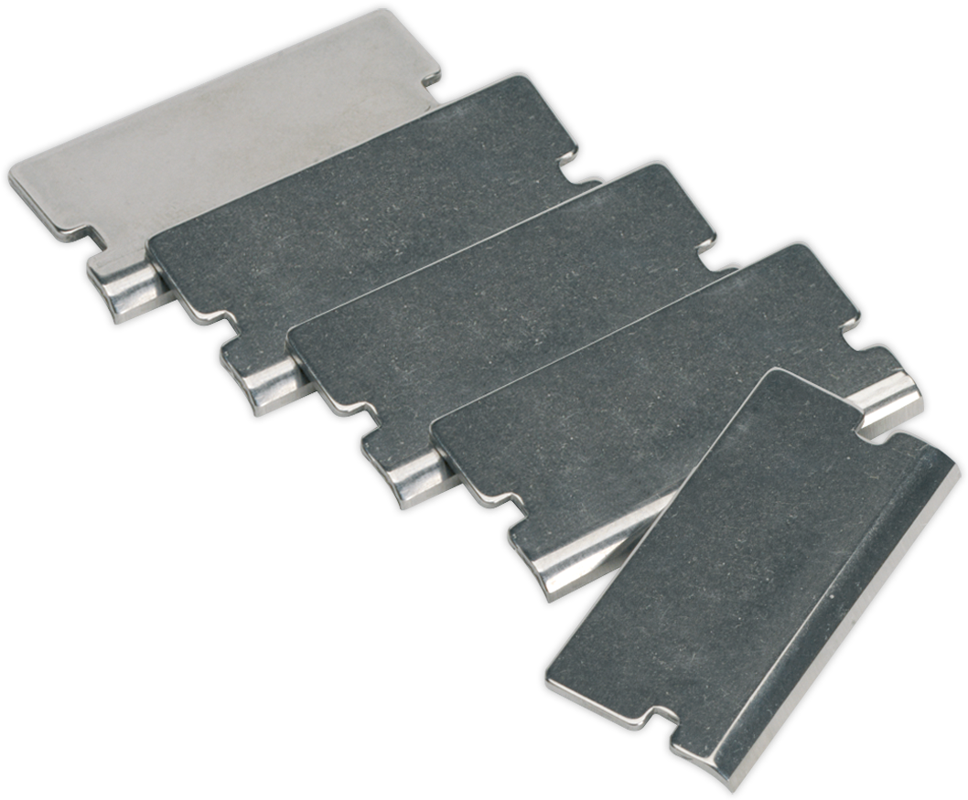 Stainless Steel Double Edge Razor Blades PNG Image