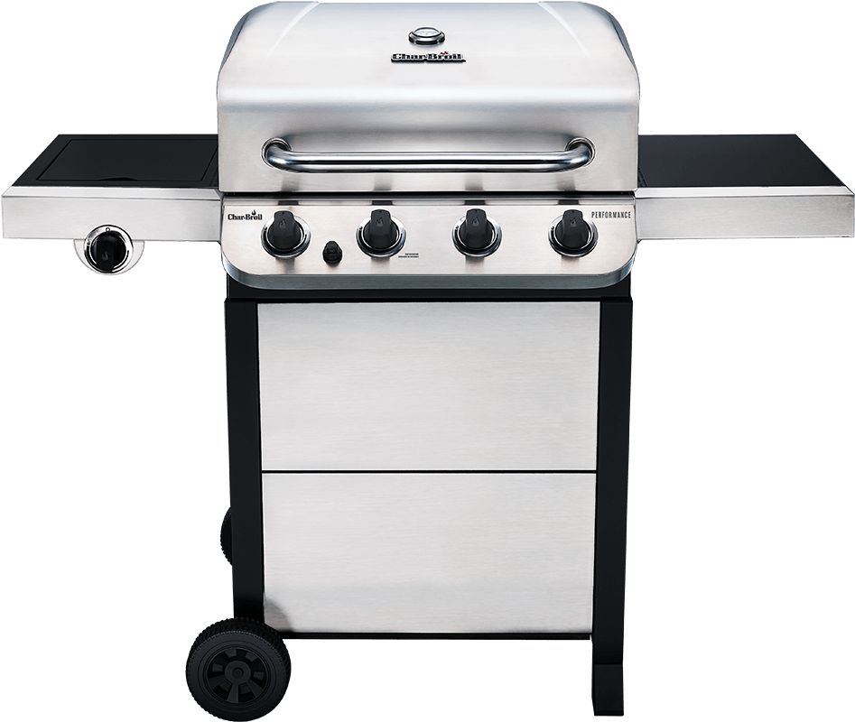 Stainless Steel Outdoor Gas Grill PNG Image