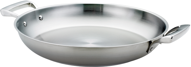 Stainless Steel Paella Pan PNG Image