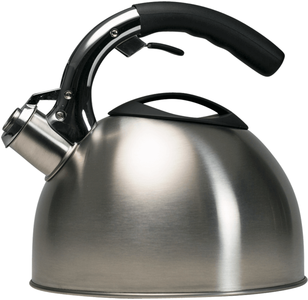 Stainless Steel Stovetop Kettle PNG Image