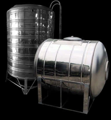 Stainless Steel Water Tanks PNG Image