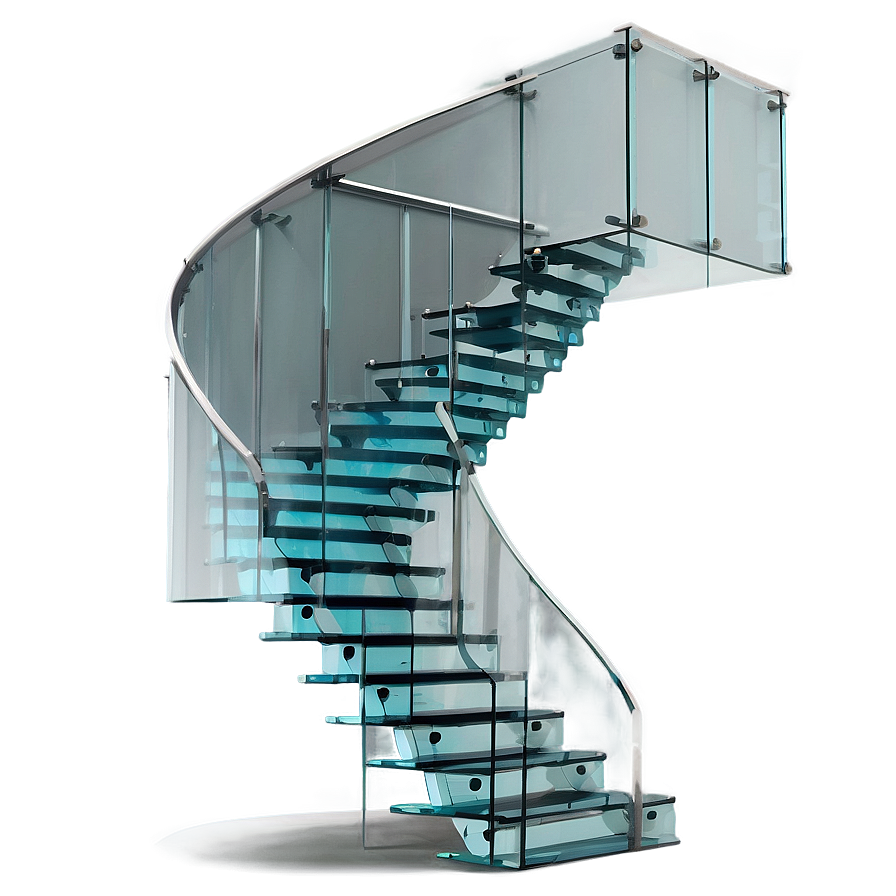 Stairs With Glass Balustrade Png Xbf PNG Image