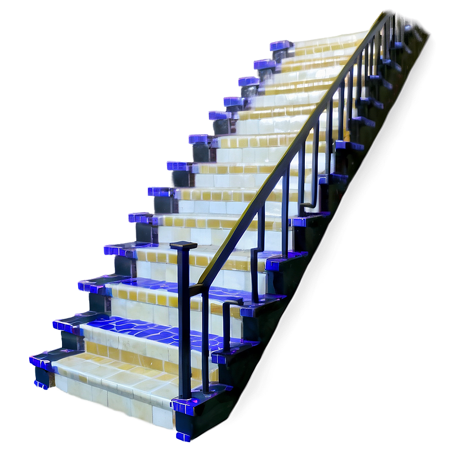 Stairs With Tile Accents Png 40 PNG Image