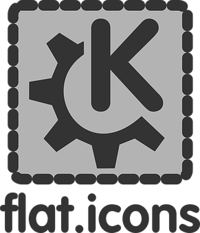 Stamped Gear Icon PNG Image