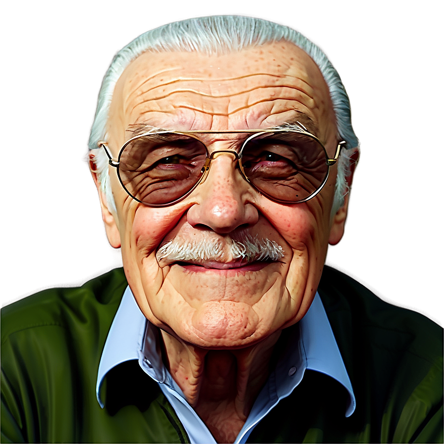 Stan Lee Graphic Novel Style Png Usv46 PNG Image