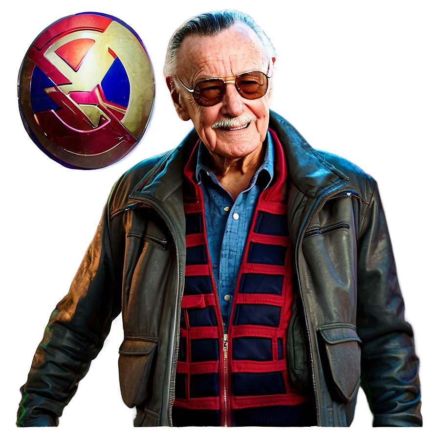 Stan Lee Marvel Cameos Png Wbt90 PNG Image