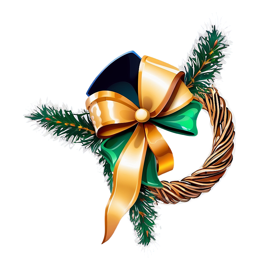 Star Decorated Wreath Png 05232024 PNG Image