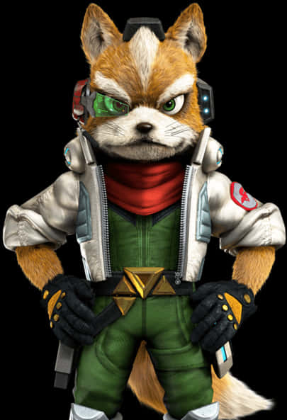 Star Fox Character Portrait PNG Image