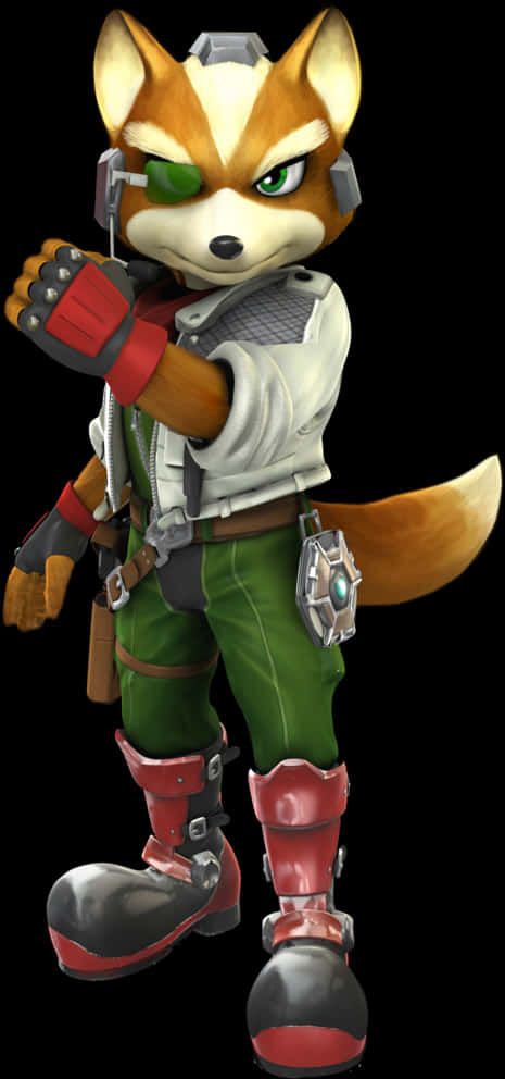 Star Fox Character Pose PNG Image