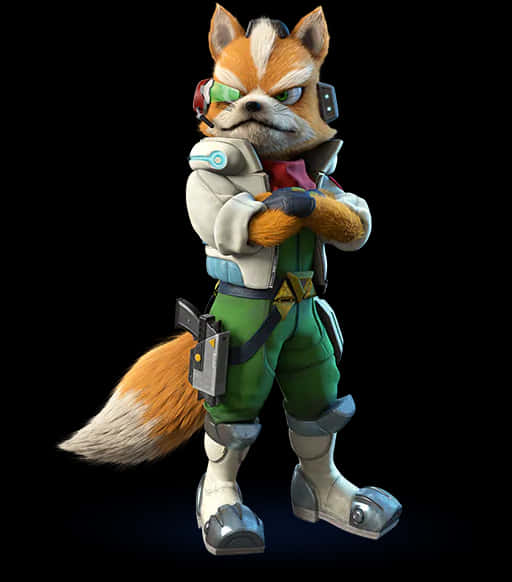 Star Fox Character Pose PNG Image