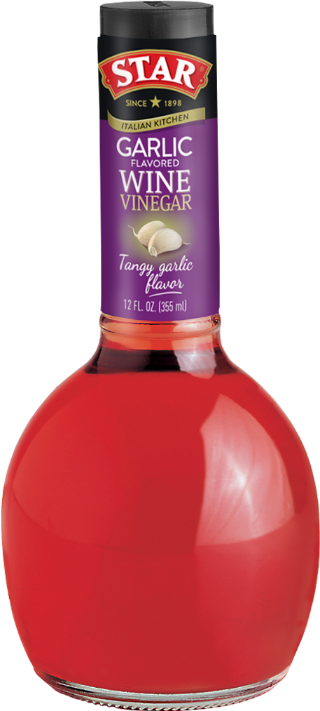 Star Garlic Flavored Wine Vinegar Bottle PNG Image