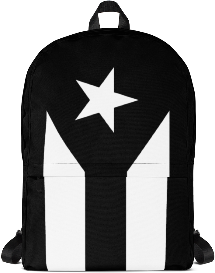 Star Pattern Backpack PNG Image