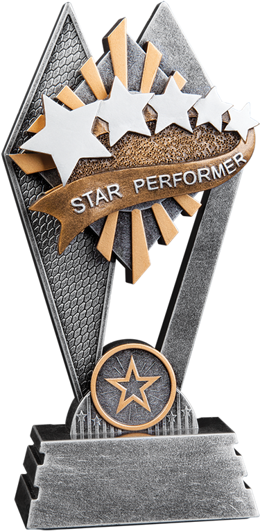 Star Performer Award Trophy PNG Image