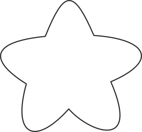 Star Shape Outline PNG Image