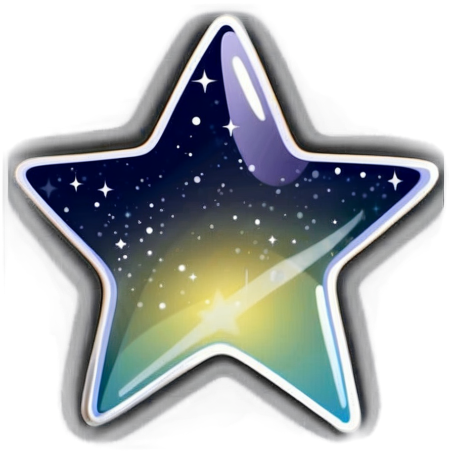 Star Sticker Design Png 06132024 PNG Image