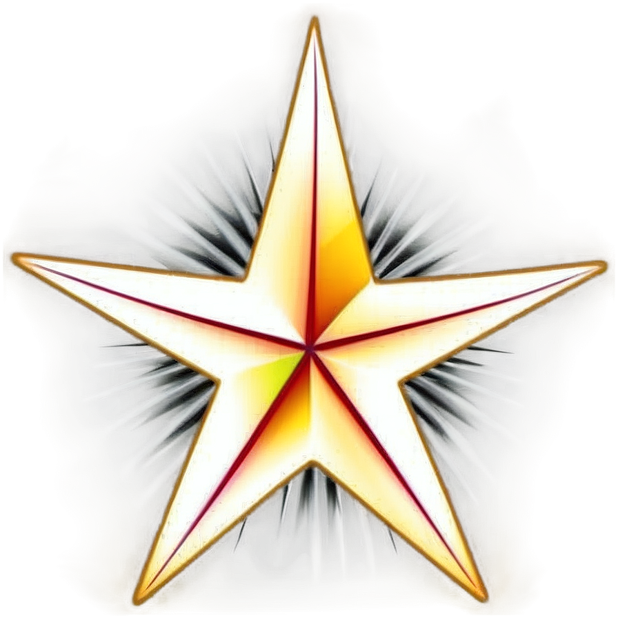 Star Tattoo With Flowers Png 22 PNG Image