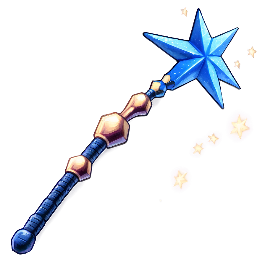 Star Wand Illustration Png 06132024 PNG Image