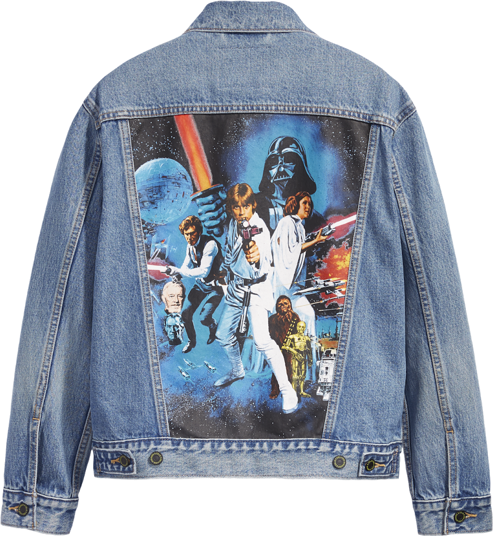 Star Wars Denim Jacket Artwork PNG Image