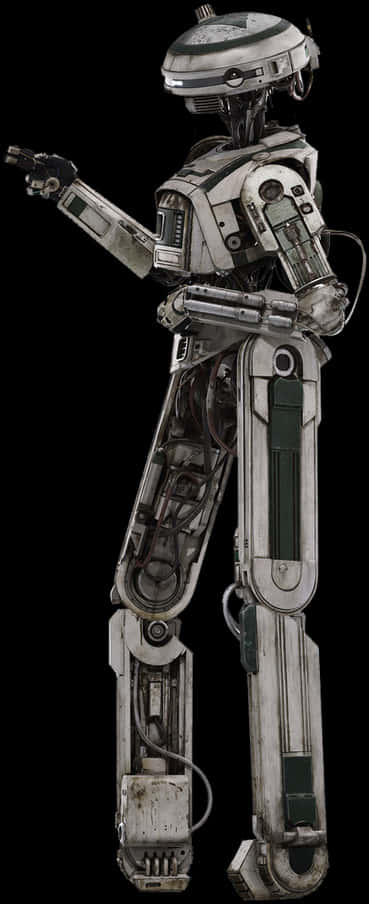 Star Wars Droid L337 Full Body Portrait PNG Image