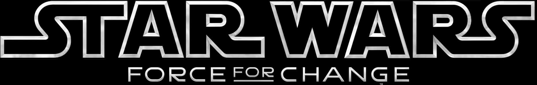 Star Wars Force For Change Logo PNG Image