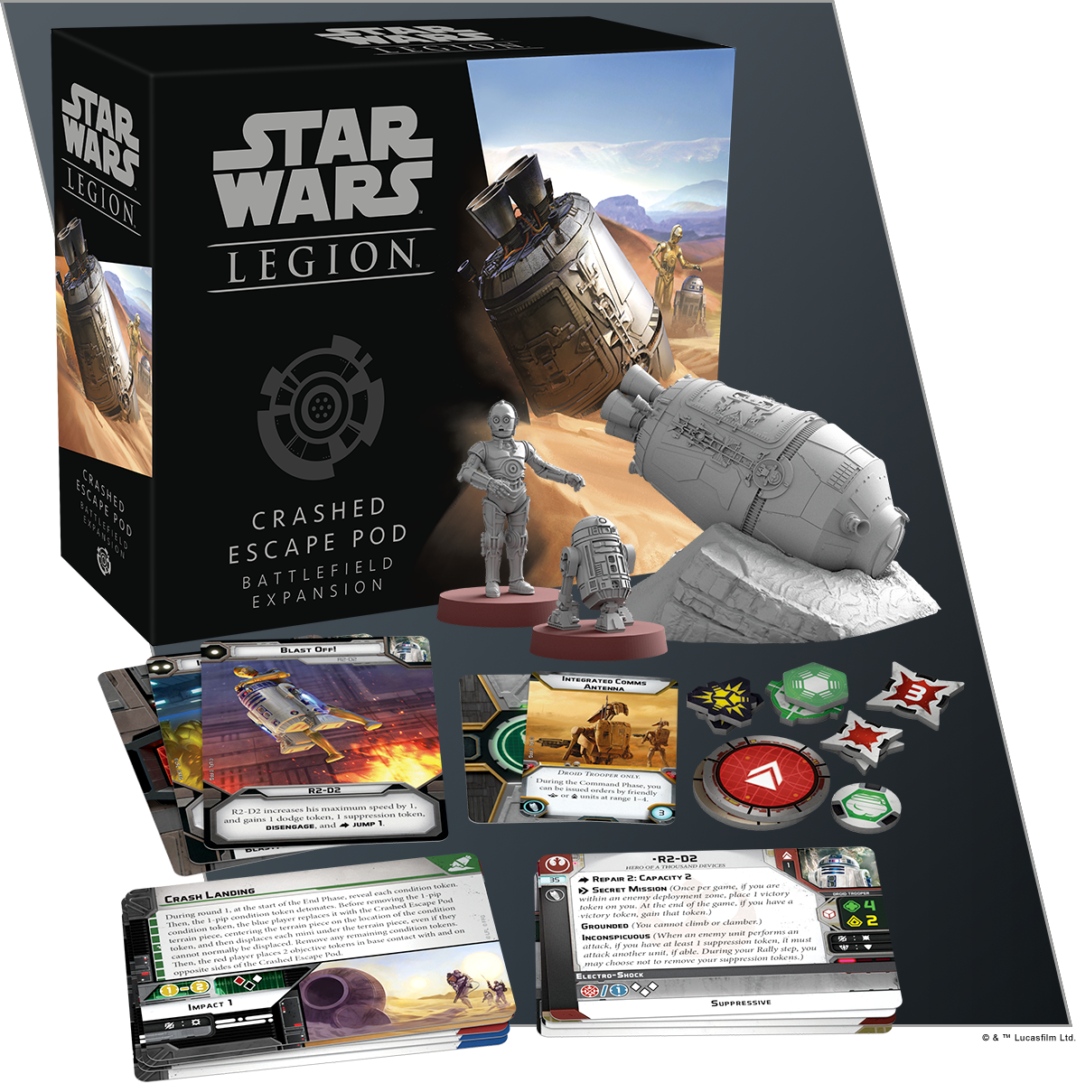 Star Wars Legion Crashed Escape Pod Expansion Pack PNG Image