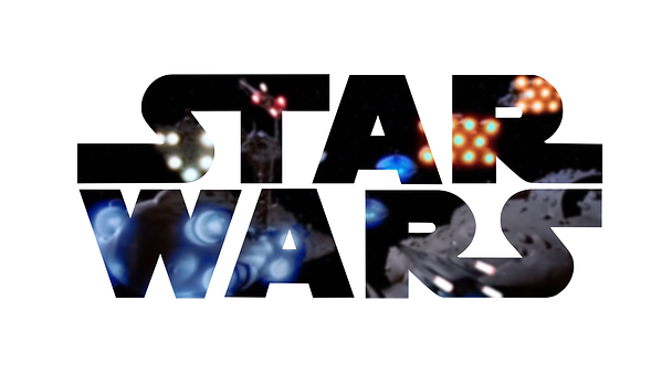 Star Wars Logowith Space Backdrop PNG Image