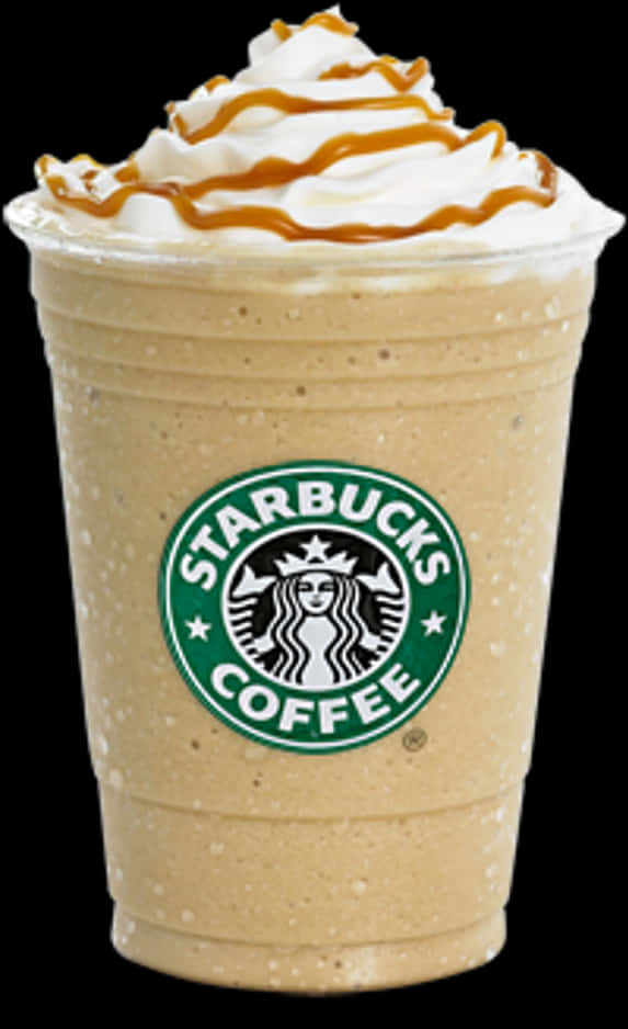 Starbucks Caramel Frappuccino Cup PNG Image