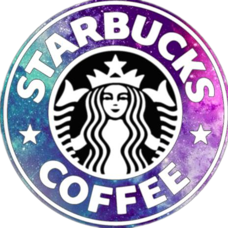 Starbucks Galaxy Theme Logo PNG Image