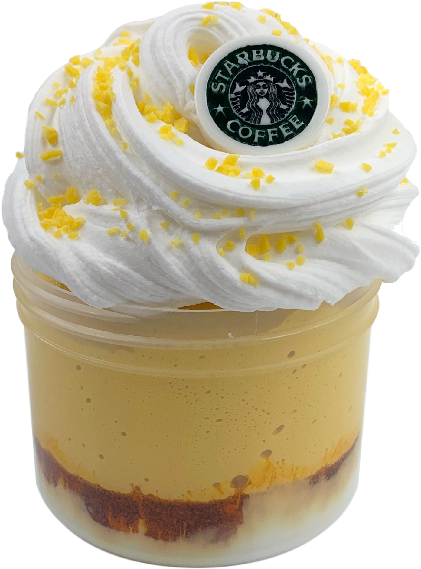 Starbucks Themed Slime Design PNG Image