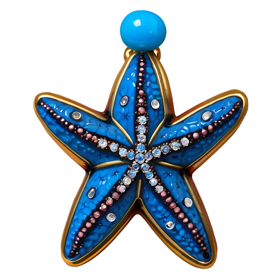 Starfish Charm Earring Png Soa55 PNG Image