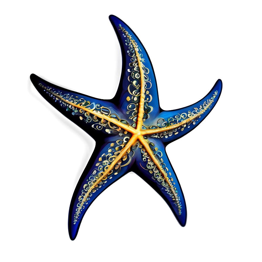 Starfish Tattoo Style Png Glr28 PNG Image