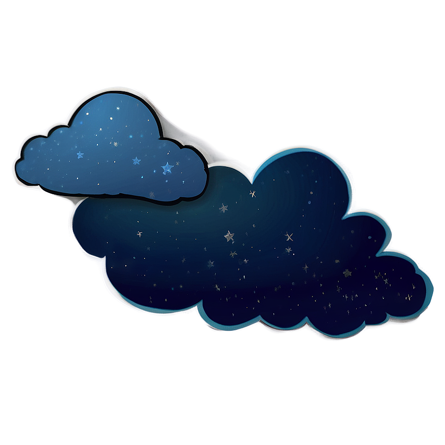 Starry Night Cloud Png Jti PNG Image