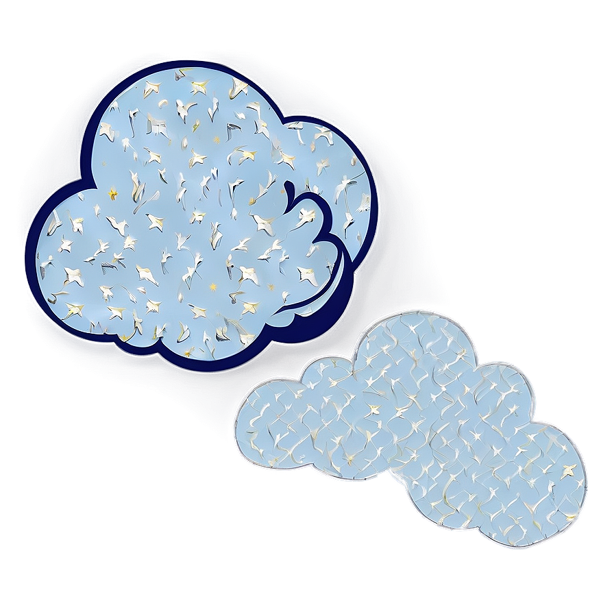 Starry Night Cloud Png Wqh PNG Image