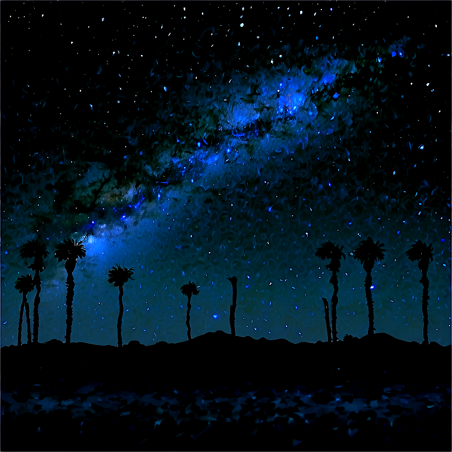 Starry Night Sky Desert Photo Png Rod63 PNG Image