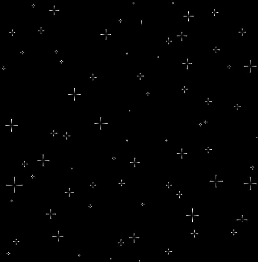 Starry Night Sparkle Overlay PNG Image