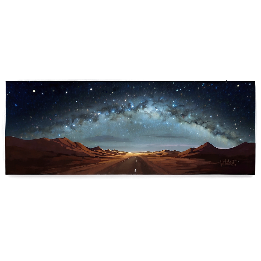 Starry Sky Journey Png Eiq PNG Image