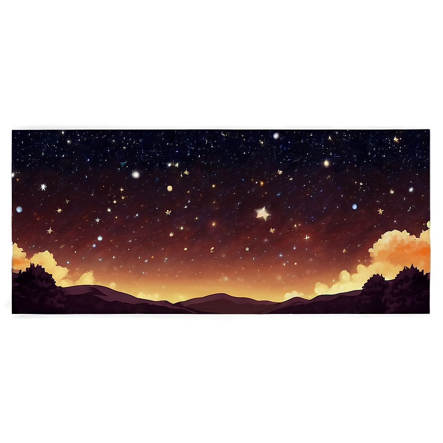 Starry Sky Vista Png Jpd32 PNG Image