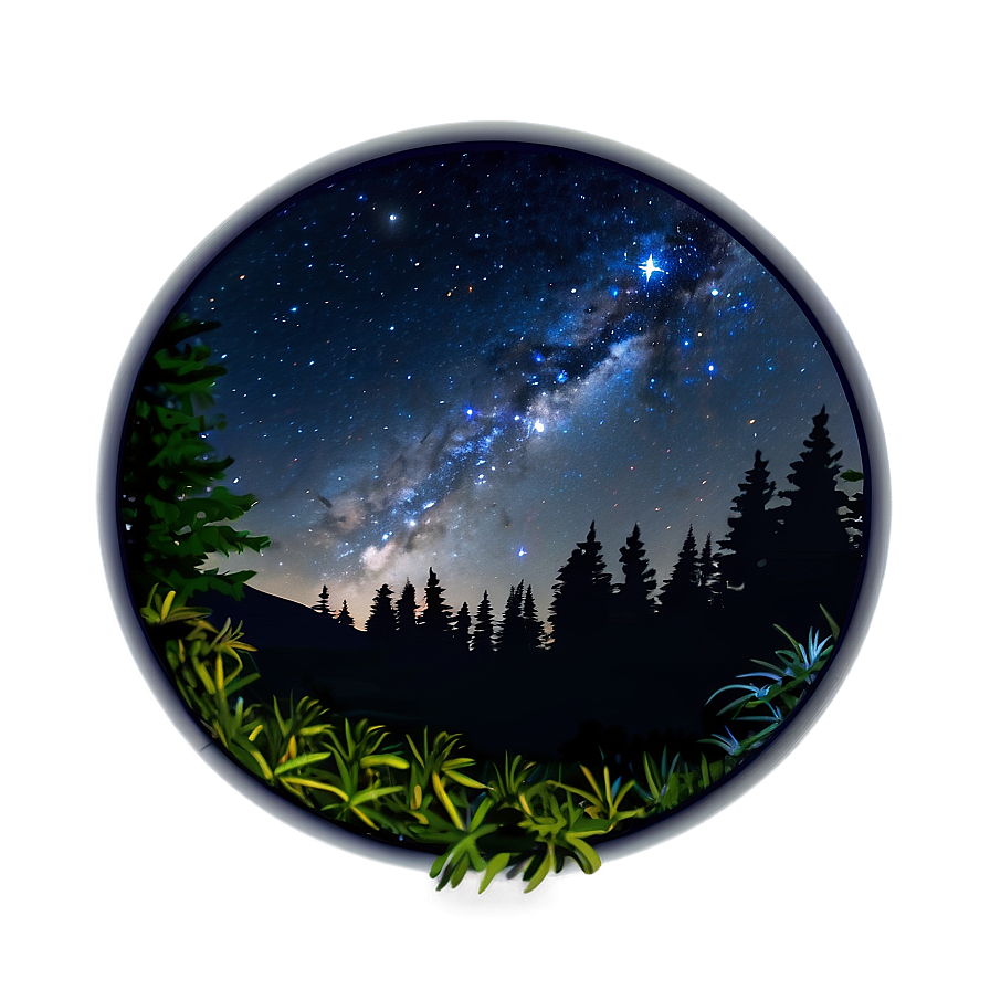 Starry Sky Wilderness Png 77 PNG Image