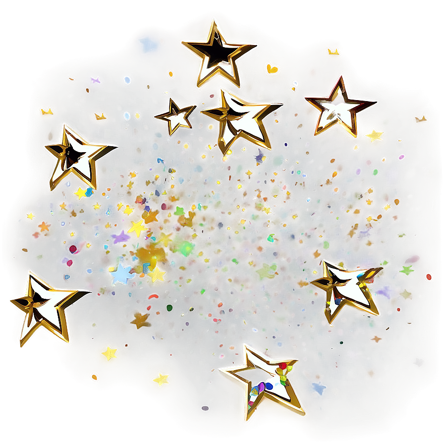 Stars Confetti Transparent Png Lvh83 PNG Image