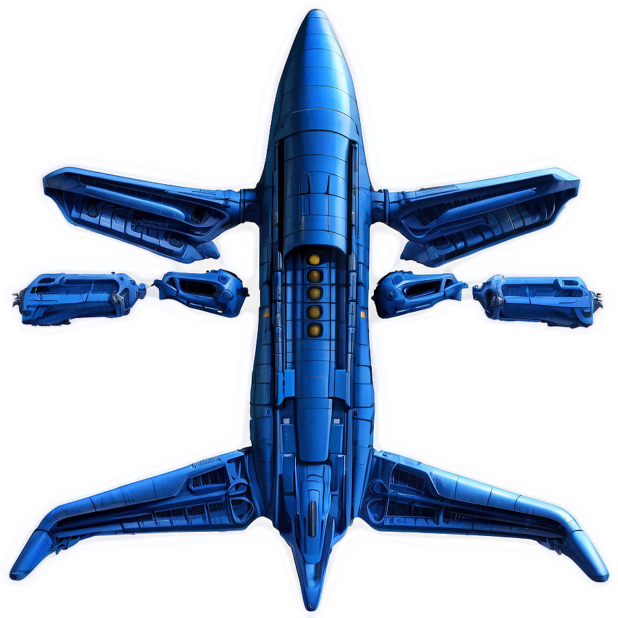 Starship Blueprint Png Ceb PNG Image