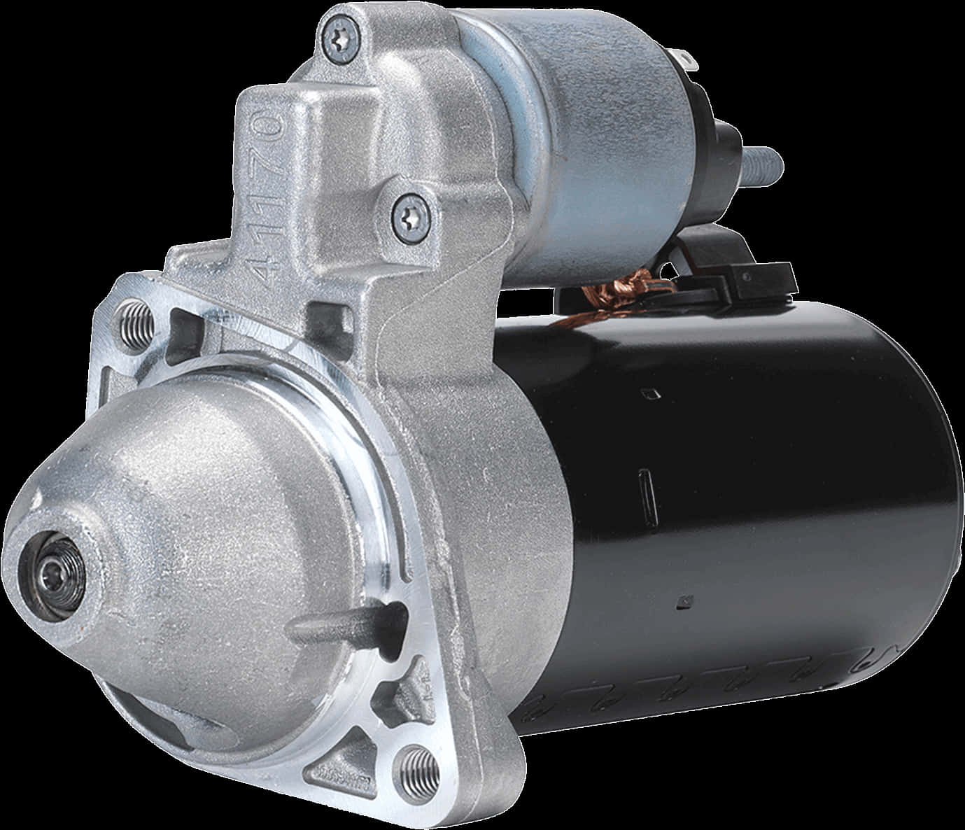 Starter Motor Isolated Background PNG Image