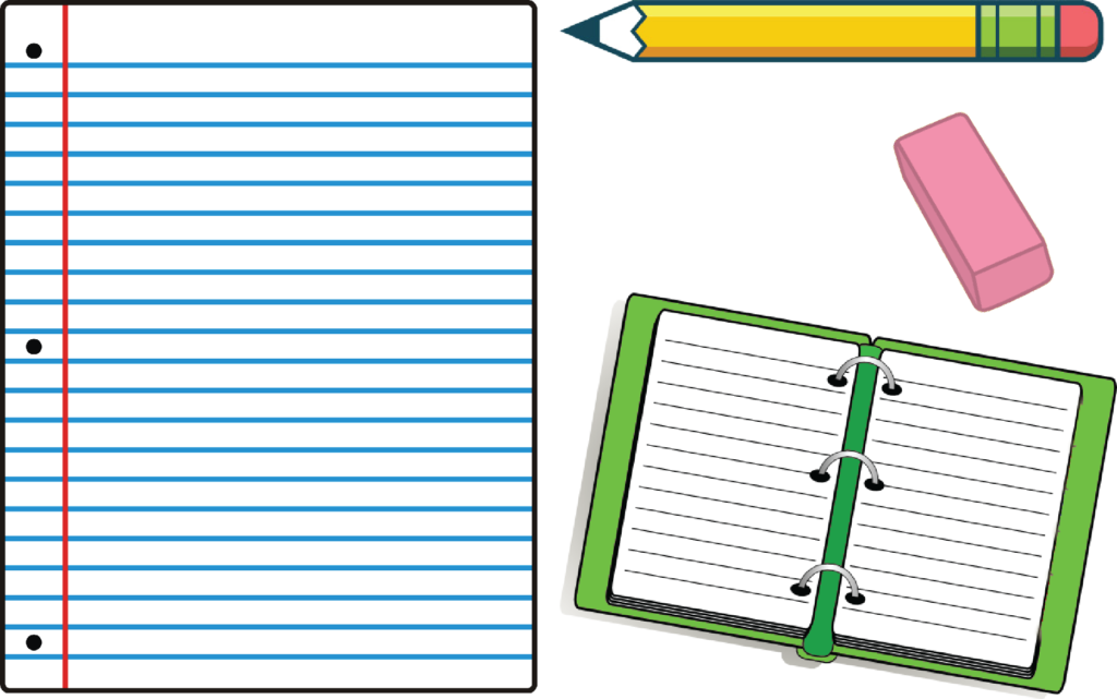 Stationery Notebook Pencil Eraser PNG Image