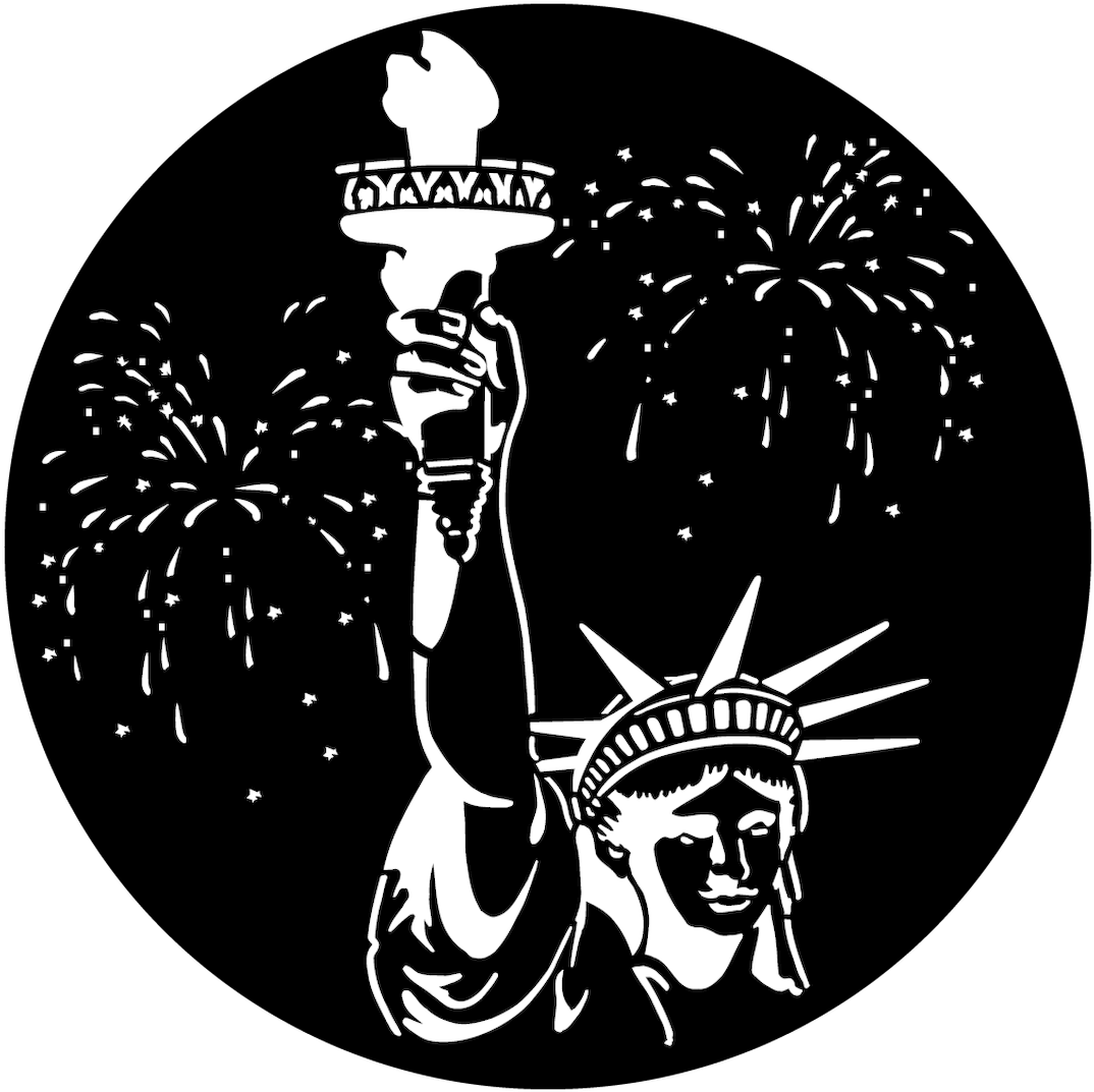 Statueof Liberty Fireworks Celebration PNG Image